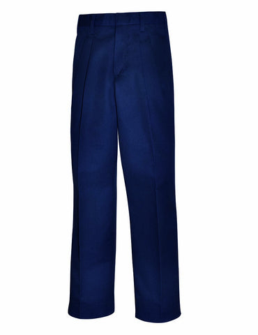 chaps dress pants size 20 husky navy blue Chaps Boy's Pants 20 Husky Navy Blue Flat Front Adjustable Waist Stretch School